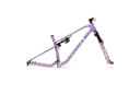 Purple bicycle frame on a white background