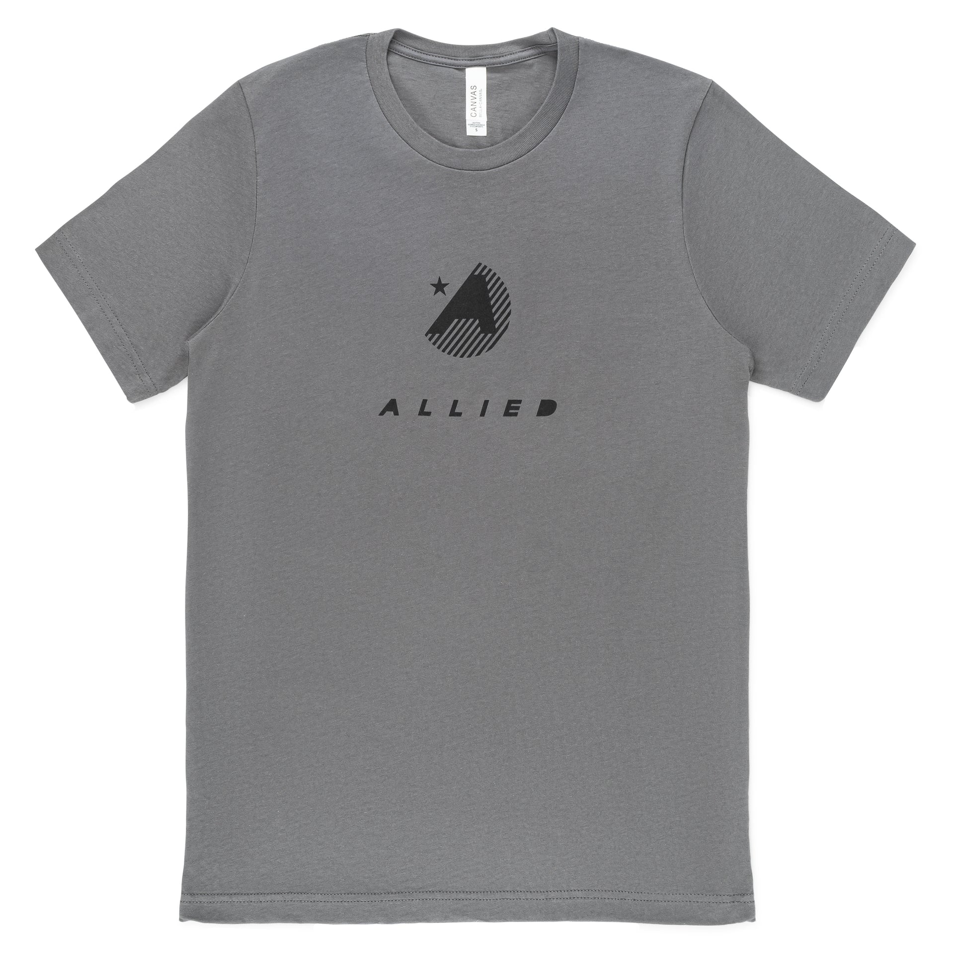 ALLIED Circle Badge Gray T-Shirt