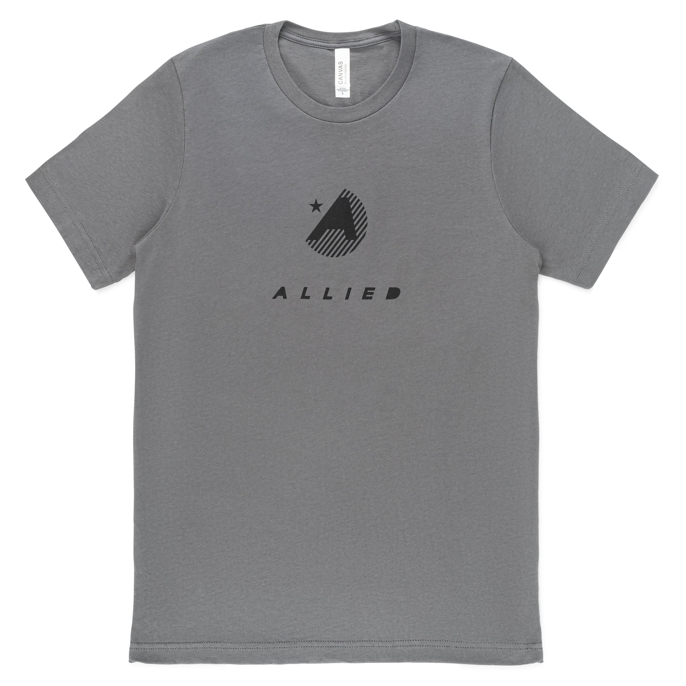 ALLIED Circle Badge Gray T-Shirt