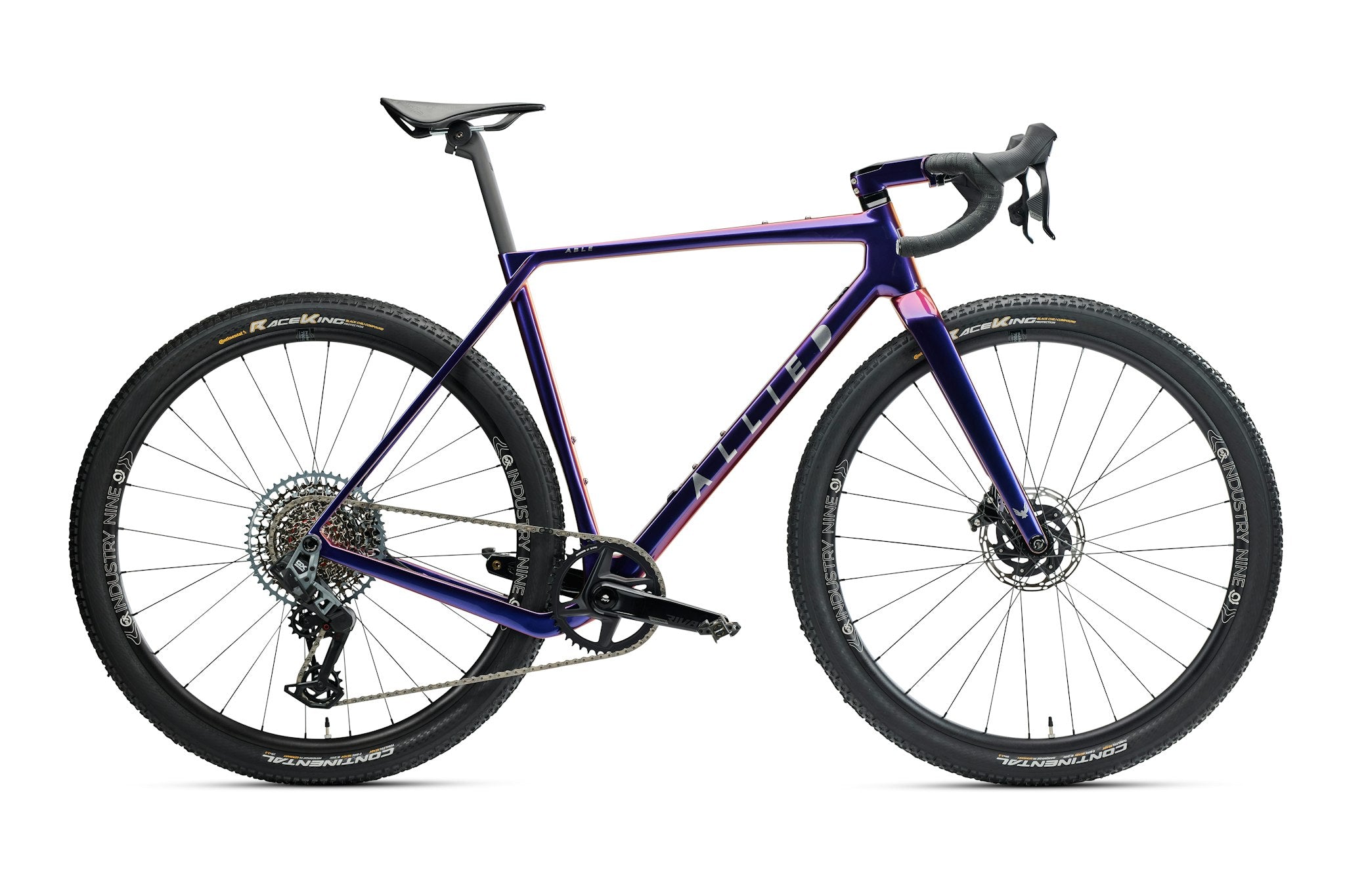 gravel bike mullet drivetrain Allied ABLE SRAM Rival AXS Mullet Bike