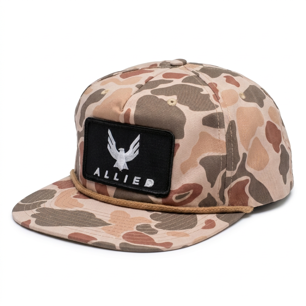 ALLIED Five Panel Camo Hat