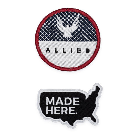 ALLIED Embroidered Iron-on Patch